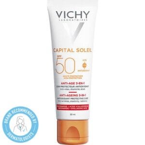 Vichy Capital Soleil Anti-Ageing 3 in 1 SPF50, Αντηλιακή Προσώπου κατά των Ρυτίδων 50ml