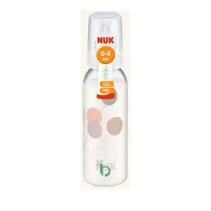 Nuk Classic Μπιμπερό PP 0-6 Μηνών με Θηλή Σιλικόνης, Μεγέθους 1, 240ml