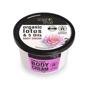 Organic Shop Organic Lotus & 5 Oils Ενυδατική Κρέμα Σώματος 250ml