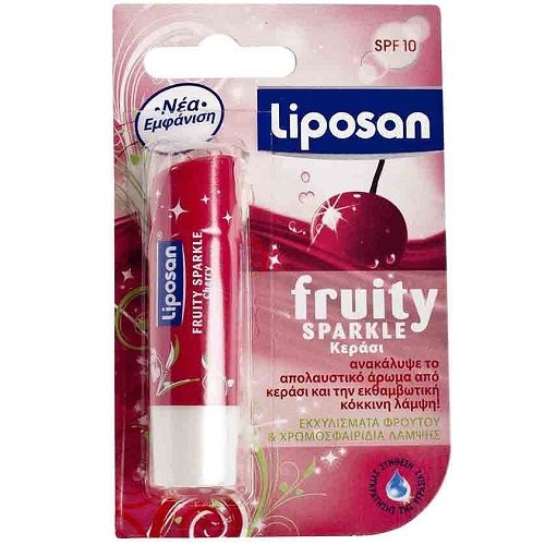 Liposan Cherry Shine Lip Balm with Color and Spf10, 4.8gr