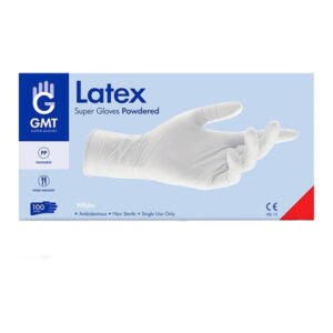 GMT Super Gloves Γάντια Λάτεξ Με Πούδρα Λευκό Χρώμα XLarge 100τμχ