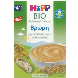 Hipp Βρεφική Κρέμα Bio Χωρίς Γάλα με Βρώμη 5m+ 200gr χωρίς Γλουτένη