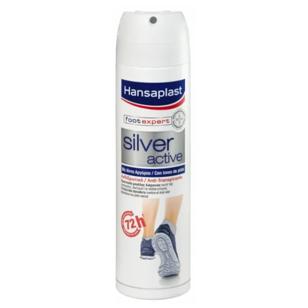 Hansaplast Foot Expert Silver Active Αποσμητικό Ποδιών 48h σε Spray 150ml