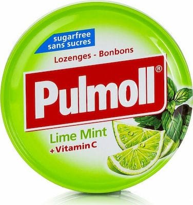 Pulmoll Vitamin C Καραμέλες χωρίς Γλουτένη Λεμόνι & Μέντα 45gr
