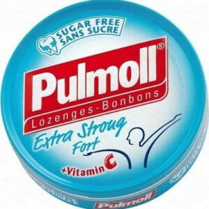 Pulmoll Extra Stront Fort Vitamin C Καραμέλες για Παιδιά για Ξηρό Βήχα χωρίς Γλουτένη Μέντα 45gr