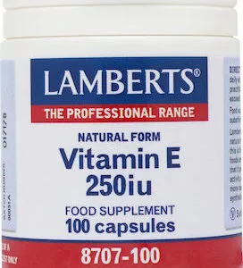 Lamberts Vitamin E 250 IU 100 κάψουλες