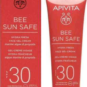 Apivita Bee Sun Safe Hydra Αδιάβροχο Αντηλιακό Gel Προσώπου SPF30 50ml