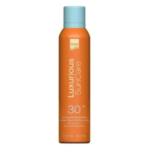 Intermed Luxurious Sun Care Antioxidant Sunscreen Invisible Spray For Face & Body SPF30, Αντηλιακό Για Πρόσωπο & Σώμα 200ml.