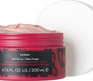 Korres Double Hualuronic Multi Action Red Berries Ενυδατικό Butter Σώματος με Υαλουρονικό Οξύ 200ml