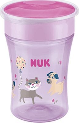 Nuk Παιδικό Ποτηράκι "Magic Cup" από Πλαστικό Μωβ 230ml για 8m+