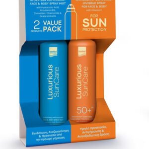 Intermed VALUE PACK Luxurious Sun Care Hydrating Antioxidant Spray Mist 200ml & Sunscreen Invisible Spray SPF50 200ml.