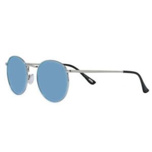 Zippo Eyewear Γυαλιά Ηλίου με Ασημί Μεταλλικό Σκελετό και Μπλε Καθρέφτη Φακό OB130-08