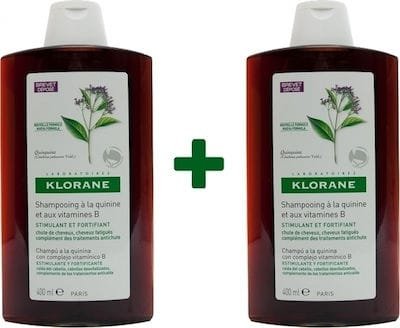 Klorane Shampoo Quinine, Σαμπουάν Δυναμωτικό Κατά της Τριχόπτωσης με Κινίνη, 2 x 400ml