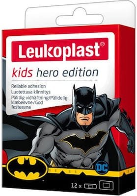 Leukoplast Αδιάβροχα Αυτοκόλλητα Επιθέματα Kids Hero Edition Batman για Παιδιά 12τμχ