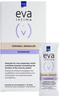 Intermed Eva Intima Cervasil Granules Disorders Συμπλήρωμα για την Ενίσχυση του Ανοσοποιητικού 30 φακελίσκοι