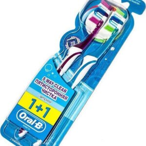 Oral-B Complete 5 Way Clean 40 1+1 Medium Φούξια - Μπλε 2τμχ