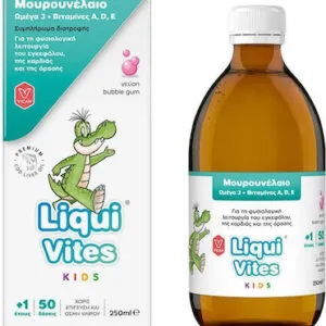 Vican Liqui Vites Kids Μουρουνέλαιο, Ωμέγα 3 & Βιταμίνες A, D, E 250ml