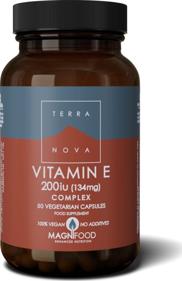 TERRANOVA - Vitamin E Complex 200 IU (134mg) Ενίσχυση Ανοσοποιητικού & Αντιγήρανση - 50caps