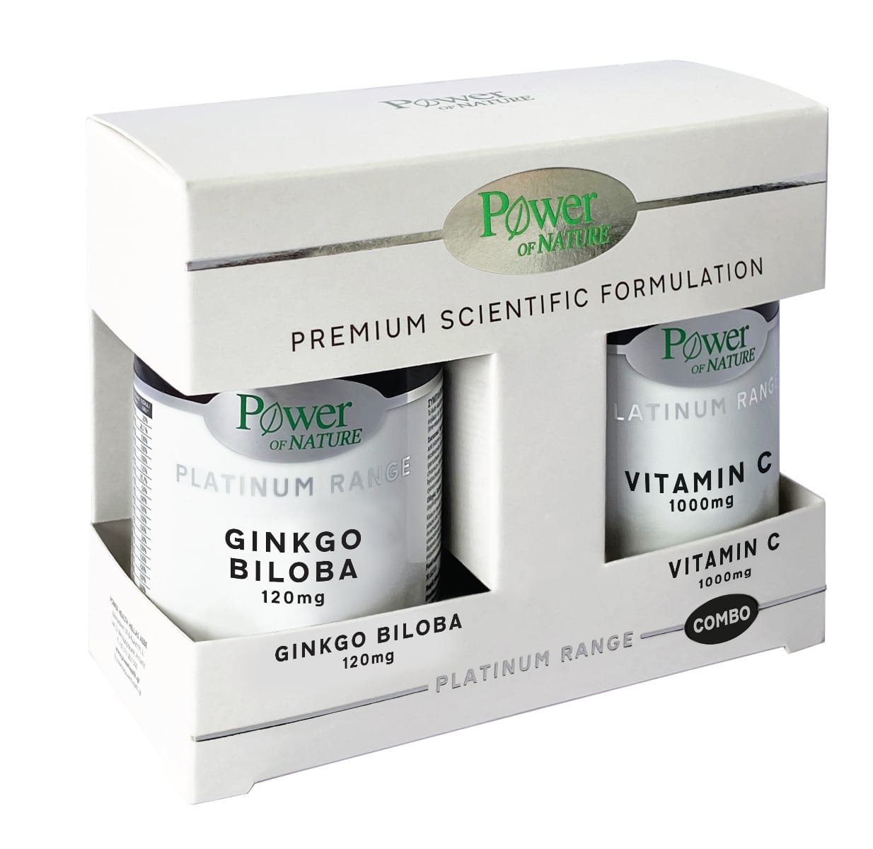 Power Of Nature Platinum Range Ginkgo Biloba 120mg, 30 caps & Vitamin C 1000mg, 20tabs Power Of Nature Platinum Range Ginkgo Biloba 120mg, 30 caps & Vitamin C 1000mg, 20tabs