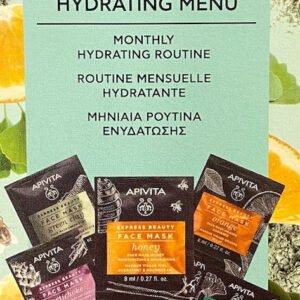 Apivita Promo Hydrating Menu Monthly Hydrating Routine 4 Express Μάσκες Προσώπου 2x8ml & 1 Δώρο 2x2ml