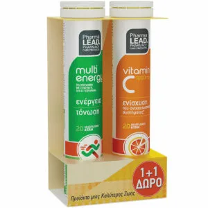 PharmaLead Promo Multi Energy 20 Αναβράζοντα Δισκία & Δώρο Vitamin C 1000mg 20 Αναβράζοντα Δισκία