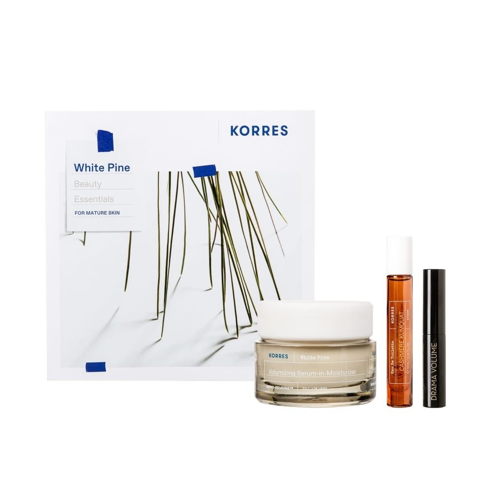 Korres Promo White Pine Κρέμα Ημέρας 40ml & Edt Cashmere Kumquat 10ml & Volcanic Minerals Mascara Drama Volume 4ml