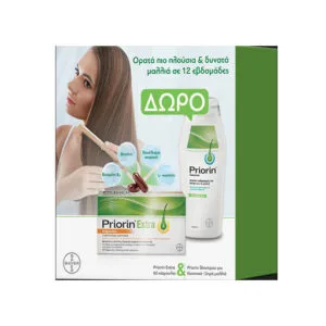 Priorin Extra 60 κάψουλες & Σαμπουάν για την Υγεία των Μαλλιών για Κανονικά/Ξηρά Μαλλιά 200ml
