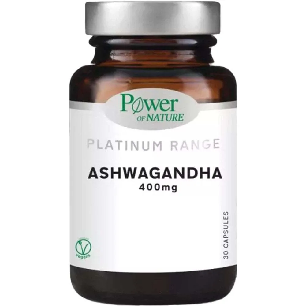 Power Of Nature Platinum Range Ashwagandha 400mg 30 κάψουλες Power Of Nature Platinum Range Ashwagandha 400mg 30 κάψουλες