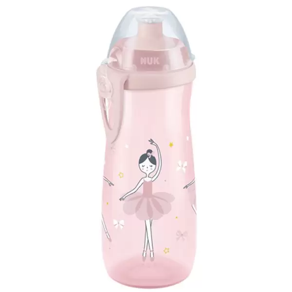 Nuk First Choice Sports Cup 36m+ Παγουράκι με Καπάκι Push-Pull Ροζ 450ml