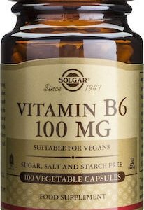 Solgar Vitamin B6 Συμπλήρωμα Διατροφής 100mg 100veg.caps.