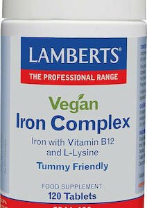Lamberts Vegan Iron Complex Συμπλήρωμα Διατροφής Σιδήρου 120Tabs.