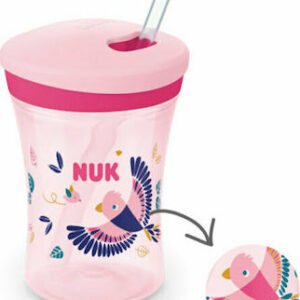 NUK Παιδικό Πλαστικό Ποτηράκι Action Cup 12m+, 230 ml