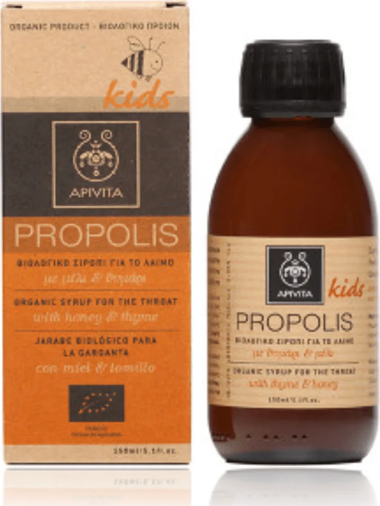 APIVITA Kids Propolis Βιολογικό Σιρόπι για το Λαιμό με Μέλι & Θυμάρι 150ml APIVITA Kids Propolis Βιολογικό Σιρόπι για το Λαιμό με Μέλι & Θυμάρι 150ml
