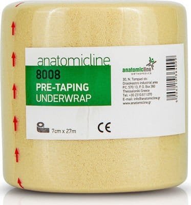 Anatomic Line Pre-Taping Underwrap Επίδεσμος Αράχνη 7cm x 27m Μπεζ