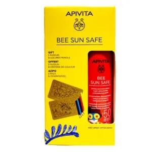 Apivita Αδιάβροχο Παιδικό Αντηλιακό Γαλάκτωμα Bee Sun Safe SPF50 200ml & Δώρο 2 Παζλ & Ξυλομπογιές