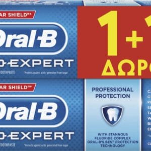 Oral-B Pro Expert Professional Protection Οδοντόκρεμα για Ευαίσθητα Δόντια , Ουλίτιδα , Πλάκα & Τερηδόνα 2x75ml