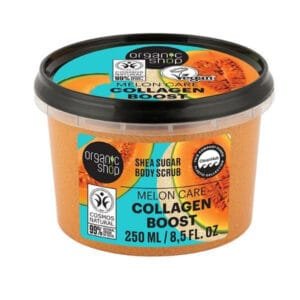Organic Shop Melon Care Collagen Boost Body Scrub, 250ml