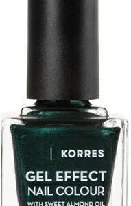 Korres Gel Effect Velvet Βερνίκι Νυχιών Μακράς Διαρκείας Velvet Green 89 11ml