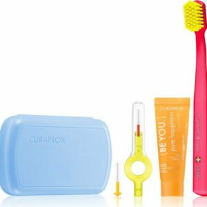 Curaprox Be You Travel Set Οδοντόβουρτσα Ultra Soft Γαλάζιο