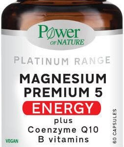 Power Health Magnesium Premium 5 Energy με Βιταμίνη B6 60 κάψουλες Energy