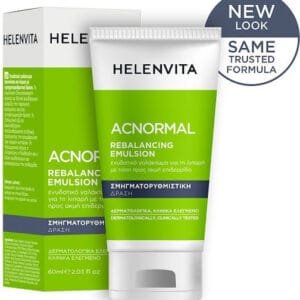 Helenvita ACNormal 24ωρο Αναπλαστικό & Ρυθμιστικό Γαλάκτωμα Προσώπου κατά των Ατελειών & της Ακμής με Υαλουρονικό Οξύ & Aloe Vera 60ml