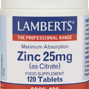 Lamberts Zinc (as Citrate) 25mg 120 ταμπλέτες
